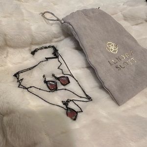 Kendra Scott Gunmetal Set